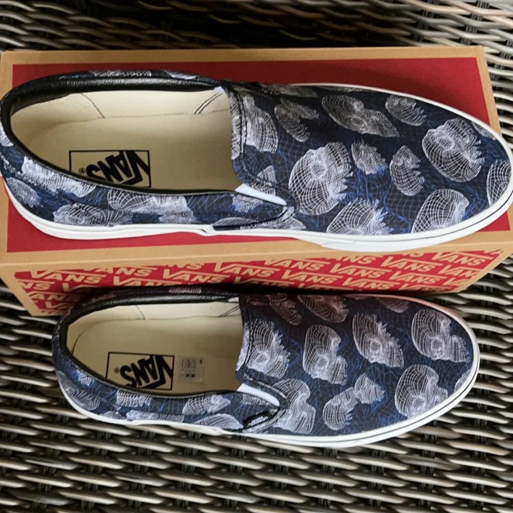 Vans Classic Slip-On Wireframe Skulls black/true White WMNS - Picture 3 of 16